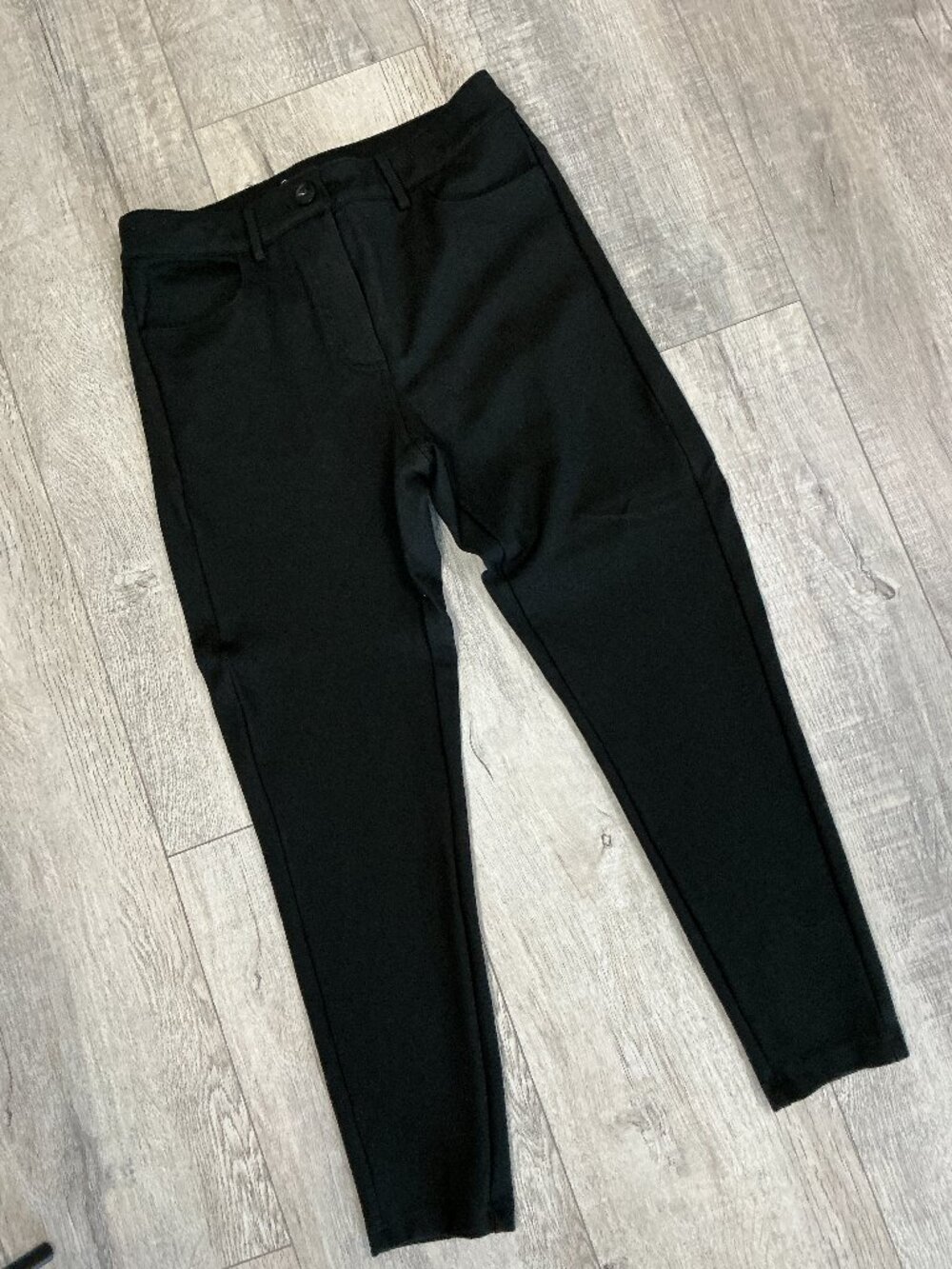 Universal Standard Seine Skinny Ponte Jeans 4XS 00-0 Black Stretch Pants